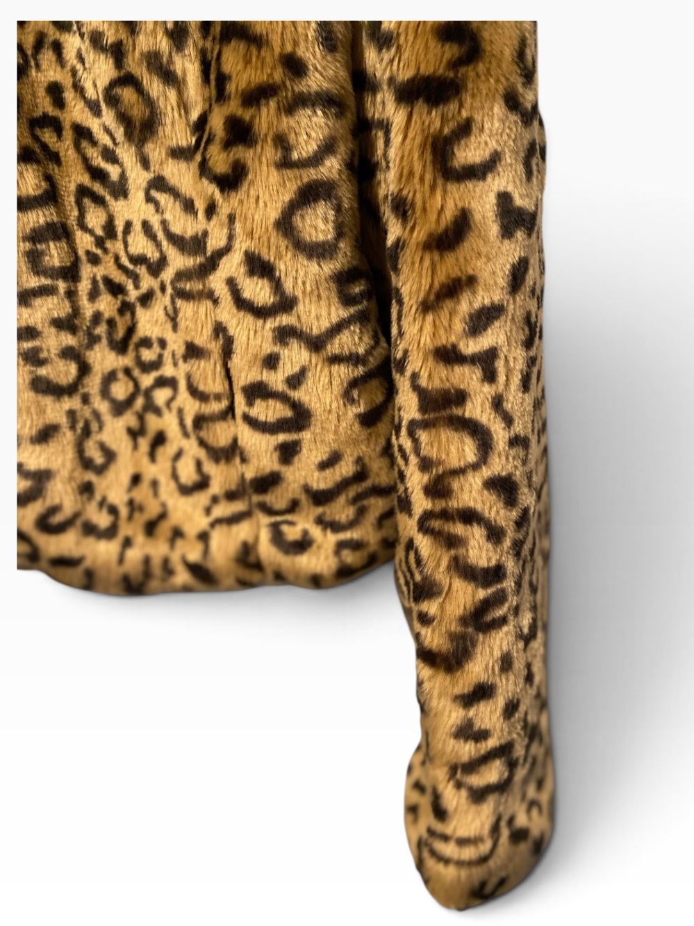 VINTAGE LAUREN RALPH LAUREN FAUX FUR CHEETAH ANIMAL PRINT JACKETS SZ MEDIUM - Picture 4 of 8